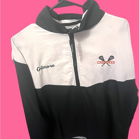 Black and White Cherokee Lacrosse Jacket - Picture 1 of 6